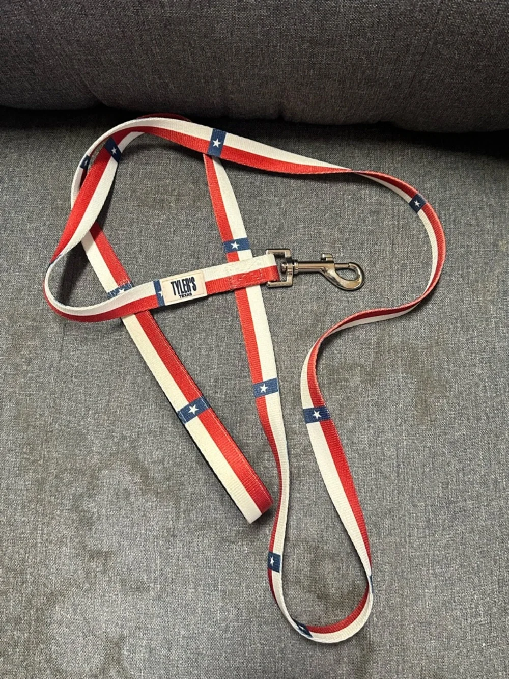 Tyler’s Texas x Pridebites Flag Red White & Blue Star Dog Leash